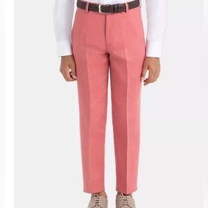 NWT Lauren Ralph Lauren Boys Classic-Fit Stetch Dress Pants - Salmon 20R/30”W